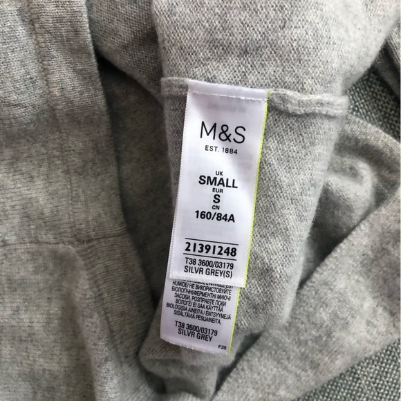 Autograph 100% Cashmere Gray Sweater Size S - Picture 5 of 9